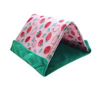 Lit pour hamster | Tente triangulaire 2 en 1, maison chinchilla - pour furet, lapin, dragons barbu, habitat, maison, salon, coin