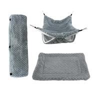Lit pour hamster - Tunnel en peluche pour petits animaux avec fonctionnalité, idéal pour les furets et hamsters qui dorment se cachent jouent et escaladent, accessoire d'intérieur pour animal