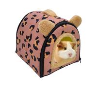 Lit pour hamsters, doux et chaud, maison pour animaux domestiques, pour petits animaux de compagnie, pour dormir, reposer, jouer, se cacher à la maison ou à l'extérieur Cage Tana Casa