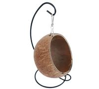 Lit pour hamsters en coco - Hamac pour cachette pour hamsters en noix de coco naturelle, cachette pour hamsters en noix de coco | Adorable lit suspendu pour hamsters en peau de noix de coco avec