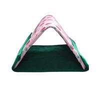 Lit pour hérisson 25 x 17 x 17 cm, tente de couchage triangulaire 2 en 1 et niche pour petits animaux pour hérissons, lapins, barbu, enclos pour animaux domestiques, maison, salon, coin