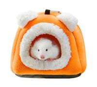 Lit pour hérisson en coton doux et chaud pour petit animal - Maison pour hérisson par temps froid - Cachette mignonne en forme d'ours pour petit animal - Accessoires pour le confort
