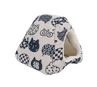 Lit pour la Maison de la Cheville, Levier Confortable Doux Hiver Hiver pour Le Ferry pour la Cavia pour Chinchillino (tête de Chat Blanc)