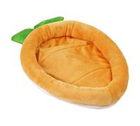 Lit pour lapin en forme de carotte - Tapis de couchage en flanelle douce pour cochons d'Inde, chinchillas et hérissons - Douillet et chaud pour petits animaux, canapés et équipements de jeu