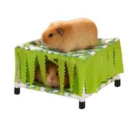 Lit pour lapin - Imperméable à deux niveaux - Lit superposé lavable pour petits animaux - Convient pour chinchilla, furets, hérissons, hamsters et écureuils, pour un usage quotidien ou