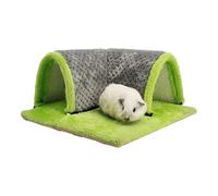 Lit pour lapin, lit pour petit animal, tube tunnel en peluche, confortable en peau de hérisson avec tissu en velours, tube tunnel en peluche chaude, lavable, taille 34 x 34 cm pour hamsters, furets,