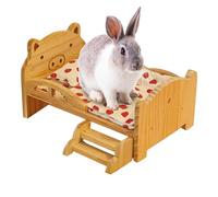 Lit Pour Les Chinchillas | Meuble en Bois pour le Sommeil des Petits Animaux de Compagnie | Lit en bois pour lapin | Pour Le Hamster, Le Chinchilla Nain, Le Lapin, Le Hérisson, Le Furet, Et Le Cochon