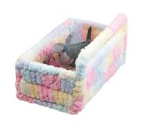Lit Pour - Lit D'oiseaux, De Gros Oiseaux Respirant Avec Oreiller Et Oreiller | Maison De Perroquets Chauds Doux, Hamac De Cage Confortable, Pisolino Et Lits De