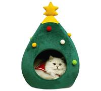 Lit pour maison pour chats : niche intérieure portable pour chats, abri en peluche douce, longue durée | Hiver chaud animal de compagnie dormant repaire pour chiots petits animaux mu