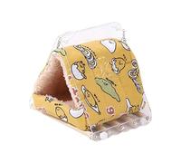 Lit pour Oiseau de Cage | Tente en Hamac Suspendue et Chaude - Maison De Nid Pour Oiseaux En Peluche Et Chaud | Pour Perruche Conure Inséparable Canari Lapin Cochon d'Inde Chinchilla Calopsitte