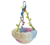 Lit pour oiseau, pinson, maison douillette - nid d'oiseau chaud pour l'hiver, hamac, pinson, cage en peluche pour aras, perruches, calopsittes, cacatoès, inséparables