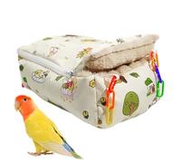 Lit Pour Oiseaux De Cage,Abri Doudou Anti-Vent pour Calopsitte | Lit d'Hiver avec Fermeture à Glissière pour Calopsitte - Pour Hamster, Pigeon, Canari, Conure, Diamant, Ara, Inséparable et Autres Anim