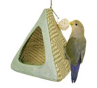 Lit pour oiseaux de cage | Abri suspendu pour perroquets tressés | Abri frais pour cocorite et inséparables confortable pour perruches et calopsite
