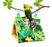 Lit pour oiseaux en cage - Petite cabane douillette, tente non tissée douce | Maison d'hiver confortable avec sangles mystérieuses, nid de couchage fermé avec tissu lavable pour perruche africaine