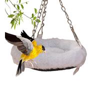 Lit pour oiseaux en peluche avec cage à cacatoès | Lit pour oiseaux en peluche | Hamac avec cage pour perroquets, balançoire pour oiseaux, jouets pour Conure, perruche,