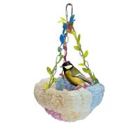 Lit pour oiseaux | Lit balançoire conure, nid d'oiseau chaud pour cage en peluche, hamac pour perroquets, perruches, inséparables, cacatoès