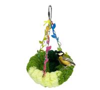 Lit pour oiseaux | Lit balançoire conure | Nid d'oiseau chaud pour l'hiver, hamac cage en peluche pour aras, perruches, calopsittes, cacatoès, inséparables