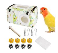 Lit pour oiseaux - Maison en coton moelleux comme niche isolante - Hamac doux pour perruches Conures - Zone de repos protégée avec forme stable - Saisons - Pour abri chaud