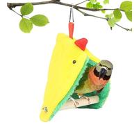 Lit pour oiseaux pour cage - Cave d'hiver chaude à suspendre - Lit triangulaire en bois pour perroquets pinsons dormant maison cage Pet Store
