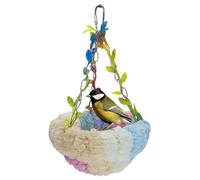 Lit pour perroquet - Lit d'élevage en forme de conure | Hamac en peluche pour cage à oiseaux - Nid pour perroquet - Pour perruches, calopsittes, cacatoès, pinsons, conures