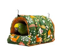 Lit pour perroquet, maison pliable et confortable pour calopsitte, compact avec un design léger, accessoires de maison pour inséparable, canari, pinson, abri d'hiver intérieur, nid doux et chaud pour