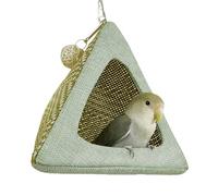Lit pour perroquet - Niche suspendue pour oiseaux - Cachette décorative pour tourterelle - Nid rafraîchissant respirant pour calopsittes, aras, perruches