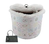 Lit pour perruche en coton chauffant alimenté par USB Motif maison de | Cage d'hiver pour perruches chauffantes pour hamster, chinchilla calopsitte, moineau, extérieur, jardin, cour, terrasse