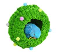 Lit pour perruche - Peluche 16 x 16 x 16 cm | Niche de repos ronde avec intérieur doux et douillet, cage à domicile, utilisation dans le zoo, calopsittes, cacatoès, hamsters canariens
