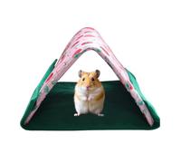 Lit pour petit animal - Cabane chaude et confortable | Habitat triangulaire, chambre de couchage en peluche, espace d'intimité sécurisé et retraite intérieure relaxante pour hérisson, lapin, reptile