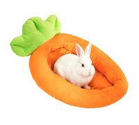 Lit pour petit chat - Nid de carotte en peluche pour décoration d'intérieur | Tapis de couchage pour animal domestique avec rembourrage en coton PP, chaise longue douce pour chiot, lapin, coussin