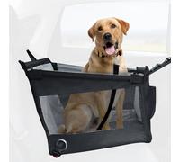 Lit pour petit chien, lit lavable pour chien avec tapis, siège de voiture étanche, hamac réglable pour voiture, sacs de voyage pliables pour chiens de petite et moyenne taille, noir, 49 x 49 x 38 cm