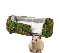 Lit pour petits animaux, cachette pour cochon d'Inde | Cachette de lapin épaisse, lit de hamster doux et chaud en forme de cylindre,Fond antidérapant, accessoires de cage pour Chinchilla Hamsters héri