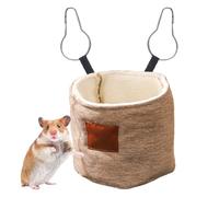 Lit pour petits animaux - En peluche chaude et multifonction - Hamac d'hiver pour hamster - Pour lapin, écureuil, hamster par temps froid, hiver, maison pour la détente et le confort