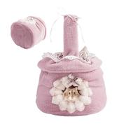 Lit pour petits animaux, lit chinchilla | Hamster suspendu en peluche nid de chaleur d'hiver avec cordon de serrage - Décoration de cage multifonctionnelle, nids de repos mignons pour sacs à main pour