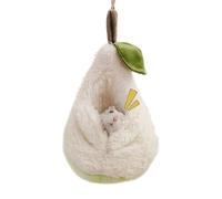 Lit Pour Petits Animaux,Sac De Couchage En Peluche | Cage Pour Hamster En Forme De Poire Avec Lit Et Nid | Pour Bien-être Soins Pour Animaux Détente Maison Temps Calme Intérieur Confort Sécurité Nidif