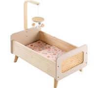Lit pour poupée howa en bois "minikvety" avec mobile et housse 2160