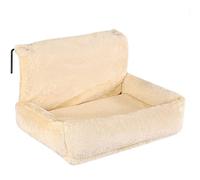 Lit radiateur pour chat avec housse en polaire lavable - Hamac suspendu pour animaux de compagnie jusqu'à 8 kg - Fausse fourrure super douce, cadre en métal durable