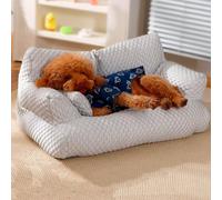 Lit rafraîchissant for animaux de compagnie en soie glacée, canapé-lit respirant et lavable for chien, canapé d'été en soie glacée fraîche, lit for animaux de compagnie amovible et lavable, lits for a