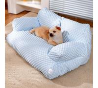 Lit rafraîchissant for animaux de compagnie en soie glacée, canapé-lit respirant et lavable for chien, lit respirant et lavable for animaux de compagnie, lit rafraîchissant for chiens et chats de peti