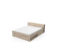 Lit rangement Dana CAMIF 160 x 200 cm Chêne