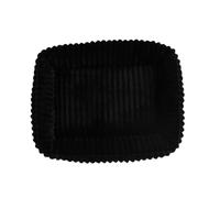 Lit rectangulaire en Peluche for Chien, Tapis Chaud d'hiver, Petit, Moyen et Grand, chenil for Chiot, Coussin, Accessoires de canapé for Animaux Compagnie(Black,M 60X50CM)