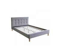 Lit rembourré avec matelas 120x200 Sommier à lattes