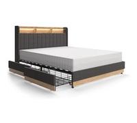 Lit rembourré Nura 51723 Anthracite G