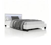 Lit rembourré Paris Blanc 120 x 200 cm