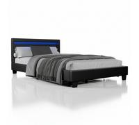 Lit rembourré Paris Noir 120 x 200 cm