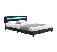 Lit rembourré Paris Noir 160 x 200 cm