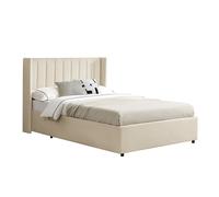 Lit rembourré Savona Beige 140 x 200 cm