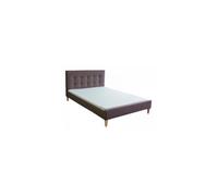 Lit Rembourre Tissu Lit Lit 140 X 200 Brun