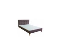 Lit Rembourre Tissu Lit Lit 140 X 200 Brun