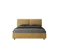 Lit rembourrée coffre 160x190 tissu Giada 3 Aragona 3 Mados -